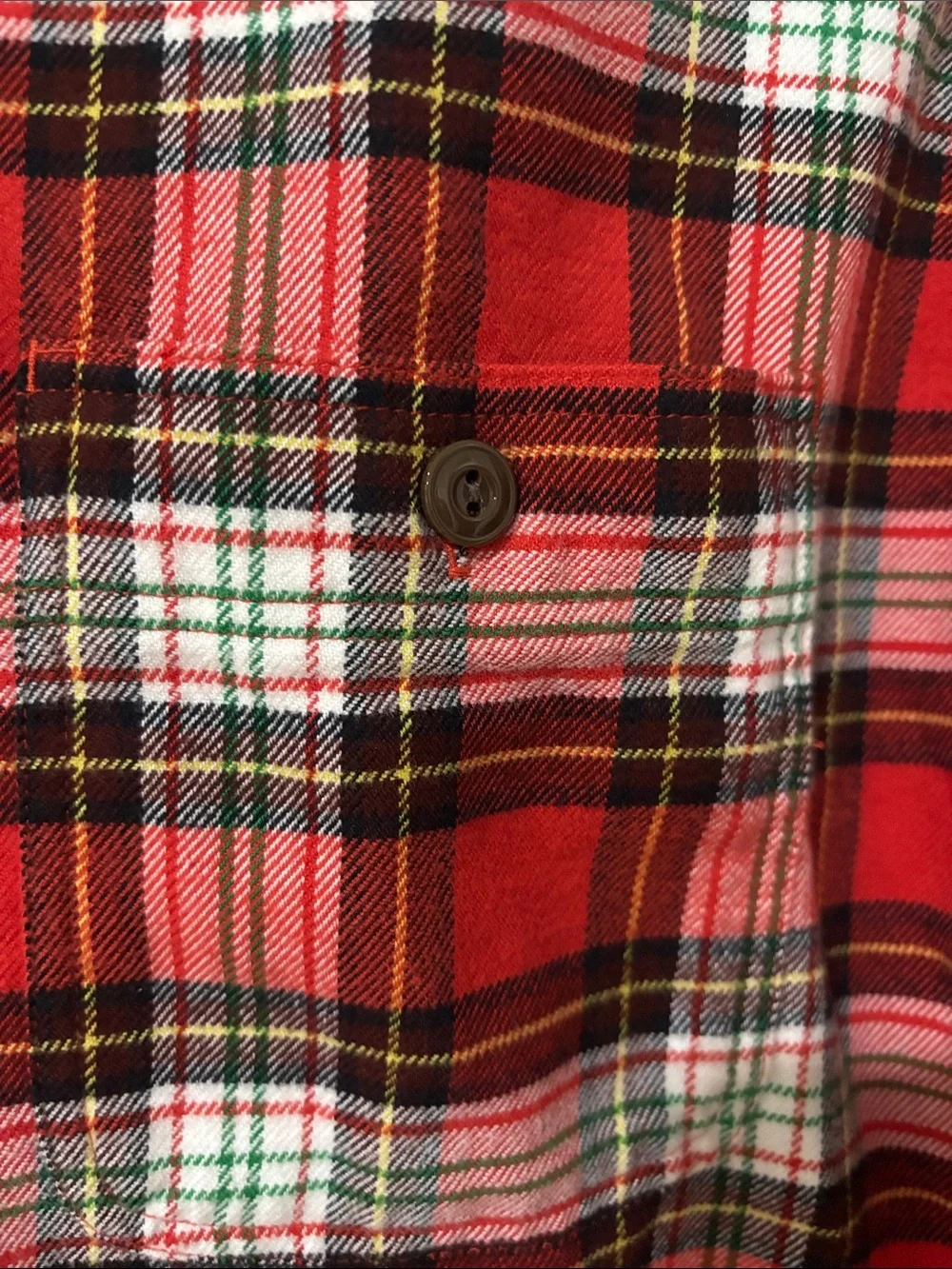 J.Crew Midweight Red Plaid Men's Flannel Shirt